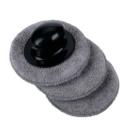 Handle with set of 3 interchangeable microfiber pads Lampa D 100mm