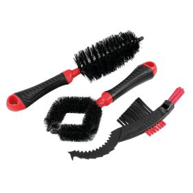 Lampa Set of 3 Brushes for Motorcycle and Bike Cleaning