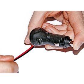 Lampa Plug for Cigarette Lighter Socket with Side Cable Entry 12/24V