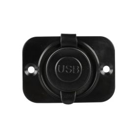 Double socket Lampa Ext-12 USB A + USB C flush mount installation 12/24V