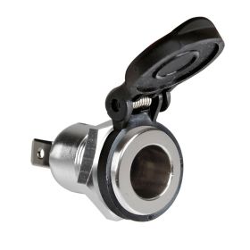 Lampa DIN Aluminium-Einbau-Steckdose 12/24V