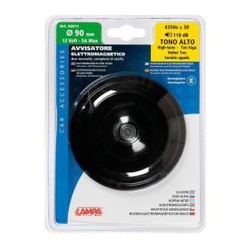 Clacson Lampa D 90mm 12V Tono Alto per tutti autoveicoli omologato