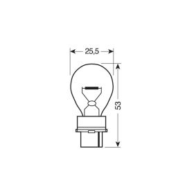 1 filament lamp Lampa P27/7W W2,5x16q 12V 10pcs