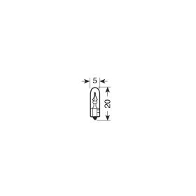 12V WEDGE BASE LAMP - T5 - 2W - W2X4,6D - 10 PCS- BOX LAMPA