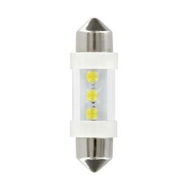 12V LAMPADA SILURO 3 LED - (C5W) - 10X35 MM - SV8,5-8 - 2 PZ- D/BLISTER - BLU