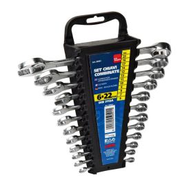 Ensemble de 12 clés mixtes Lampa pour réparations de voitures et de motos