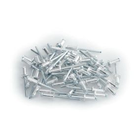 Lampa Aluminiumnieten-Set 50 Stück für Nummernschilder Silber