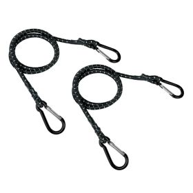 Coppia corde elastiche Lampa Snap-Hook con moschettoni in alluminio
