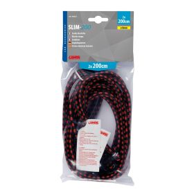 Corde elastiche Lampa slim D 8mm 2x200cm ganci in acciaio e tappi antigraffio