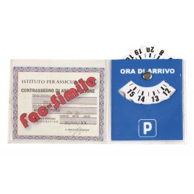PVC ADHESIVE LICENCE HOLDER WITH PARKING TIMER LAMPA