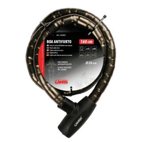 Lampa Boa D 24mm Diebstahlsicherungskabel aus kunststoffbeschichtetem Stahl 160cm