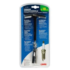 Clé à bougie pivotante Lampa avec poignée de 18mm longueur de 15cm
