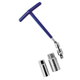 TWIN SOCKET SPARK PLUG T-HANDLE WRENCH - 16+21 MM LAMPA