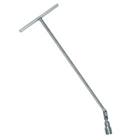 Clé à bougie professionnelle Lampa de 21 mm avec poignée flexible de 50 cm