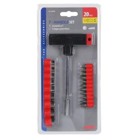 Lampa T-handle screwdriver with 9 socket wrenches and 11 interchangeable bits