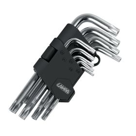 Lampa Set mit 9 Torx-Schlüsseln aus Chrom-Vanadium-Stahl mit Nickel-Finish