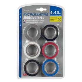 Lampa Isolierbänder genehmigt PVC-beschichtetes Klebeband 6 Stück