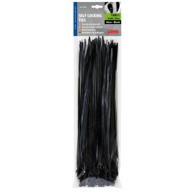 Attache-câbles Lampa 30cm Couleur noire 100 pièces