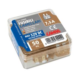CONFEZIONE 50 FUSIBILI LAMELLARI, 12/32V - 7,5A