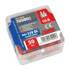 CONFEZIONE 50 FUSIBILI LAMELLARI, 12/32V - 10A