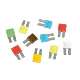 SET OF 10 ASSORTED MICRO DUE BLADE TYPE FUSES, 12/32V LAMPA
