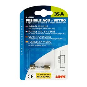 Fusibile AGU in vetro, 12/32V - 35A