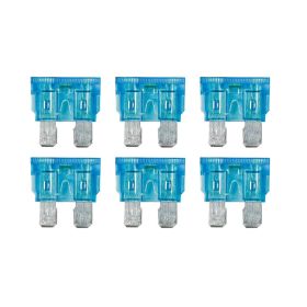 SMART LED, SET 6 FUSIBILI LAMELLARI CON SPIA A LED, 12/32V - 15A