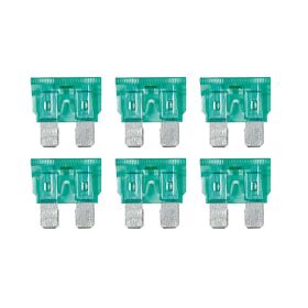 SMART LED, SET 6 FUSIBILI LAMELLARI CON SPIA A LED, 12/32V - 30A