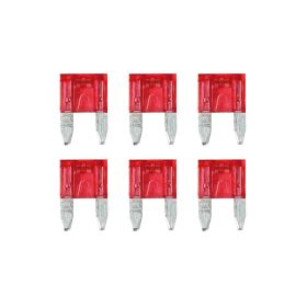 SMART LED, SET 6 MICRO-FUSIBILI LAMELLARI CON SPIA A LED, 12/32V - 10A