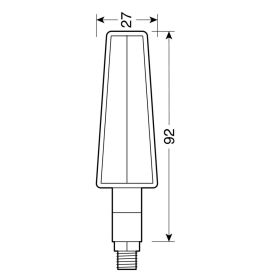 Jabra Motorrad-Blinkerlampe 12V LED weißes Gehäuse