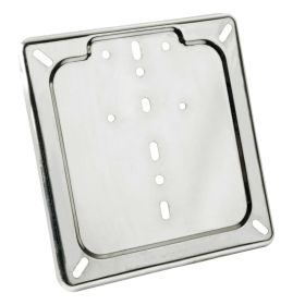 Porte-plaque d'immatriculation en acier inoxydable chromé pour lampe