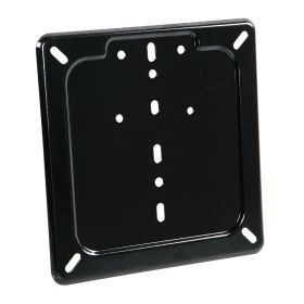 Support de plaque d'immatriculation en acier inoxydable Lampa Noir