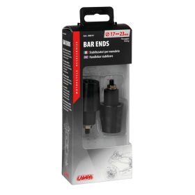 Pair of Lampa SU-4 Black Handlebar Counterweights with Holes D.13mm - 17mm