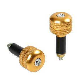Pair of Lampa SU-3 Gold Motorcycle Handlebar End Weights