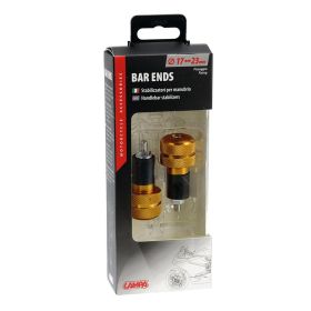 Pair of Lampa SU-4 Gold Handlebar Counterweights for Motorcycle Handlebars