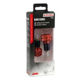 Pair of Lampa SU-4 Red Handlebar Bar End Weights for Handlebars