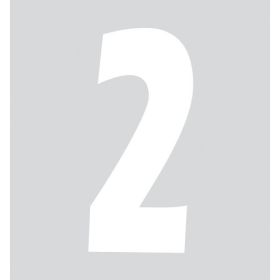 SPELL-IT, ADHESIVE NUMBER (140X65 MM) - WHITE - 2 LAMPA