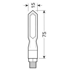 Lampa Piercer SQ Sequenzielle LED-Blinker 12V LED