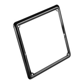 Cornice targa moto Lampa in acciaio Nero verniciata a polvere nera