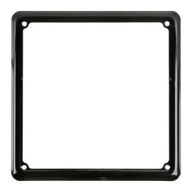 Cornice targa moto Lampa in acciaio Nero verniciata a polvere nera