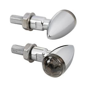 Lampa Motorrad-LED-Blinker in Chrom mit Schnellverbindern