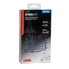 Rete elasticizzata Lampa Spider Blu D. 4mm con 6 ganci regolabili D. 3mm