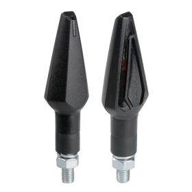 Lampa Nicon Halo 10W Schwarze Motorradblinker mit genehmigter weißer Linse