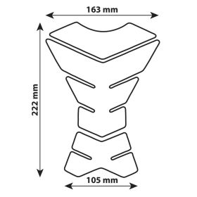 Lampa Pro-Tank X3 adhesive protection for carbon tank