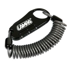 RAPTOR, COMBINATION LOCK WITH COIL CABLE - 150 CM LAMPA