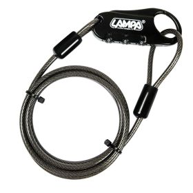 Lampa Portex Vorhängeschloss mit 150 cm Sicherheitskabel
