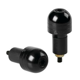 Pair of Lampa Black Rounded Handlebar Counterweights