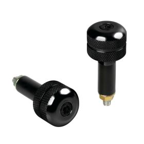 Pair of Lampa SU-3 Black Handlebar Bar End Weights with Holes D.13mm - 17mm