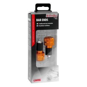 Pair of handlebar end weights Lampa SU-4 Orange
