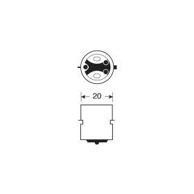 12V LAMPADA ALOGENA - S2 - 35/35W - BA20D - 1 PZ- D/BLISTER